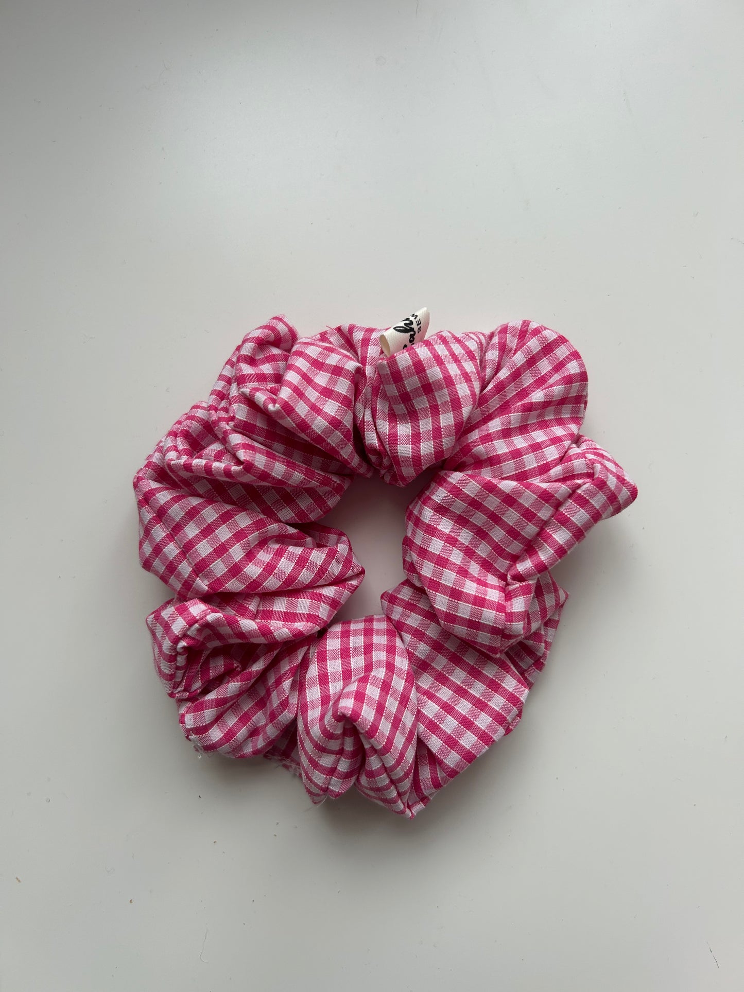 Scrunchie - Pink & White gingham