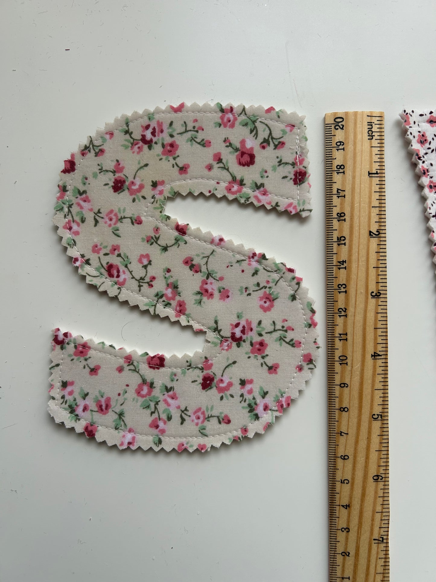 Custom fabric letter name banner