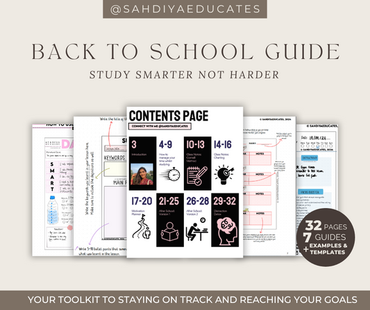 Digital file -Back to School Guide (Year 7- Year 13)