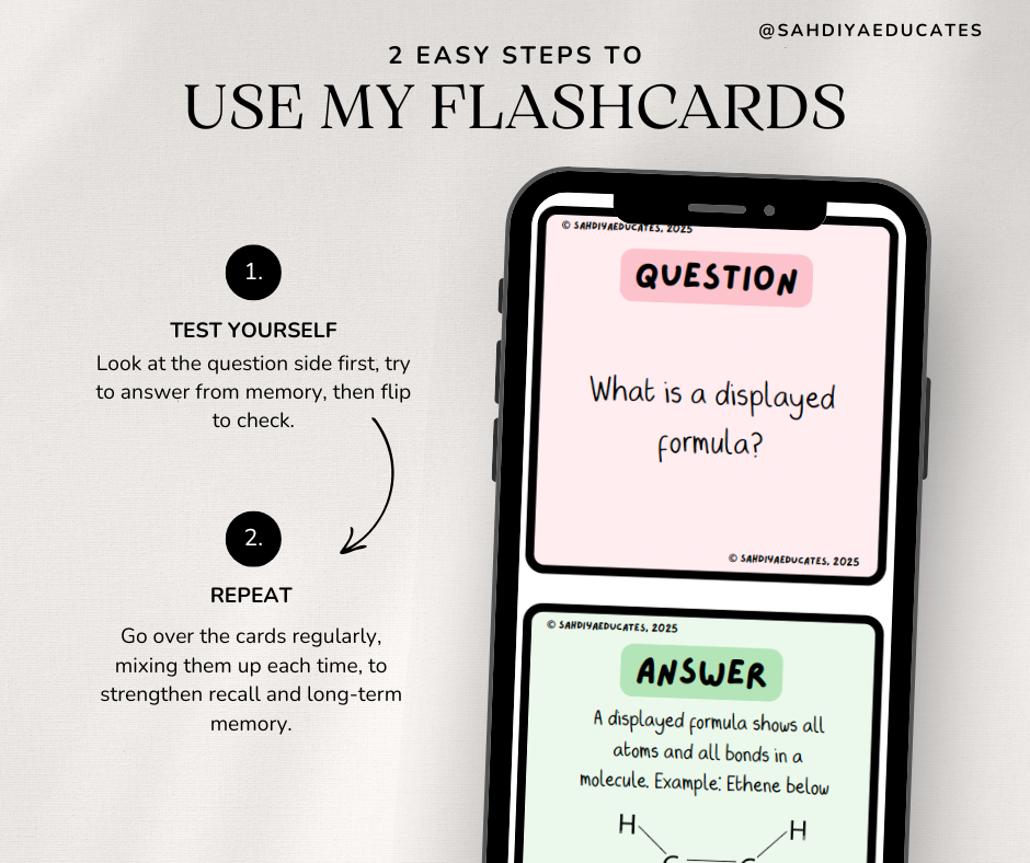 Digital file: Flashcards: IGCSE/GCSE Alkenes