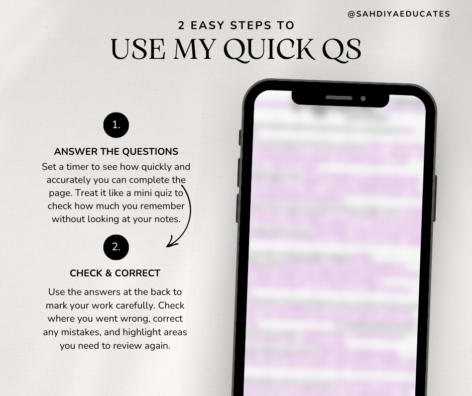 Digital file -Quick Questions + Answers : Year 7 & 8 Diffusion