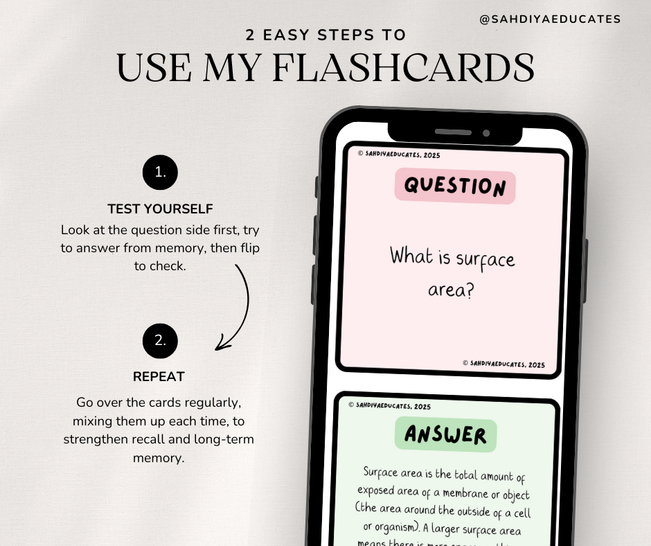 Digital File- AQA GCSE Combined Science: Trilogy (8464) Flashcards GCSE Diffusion