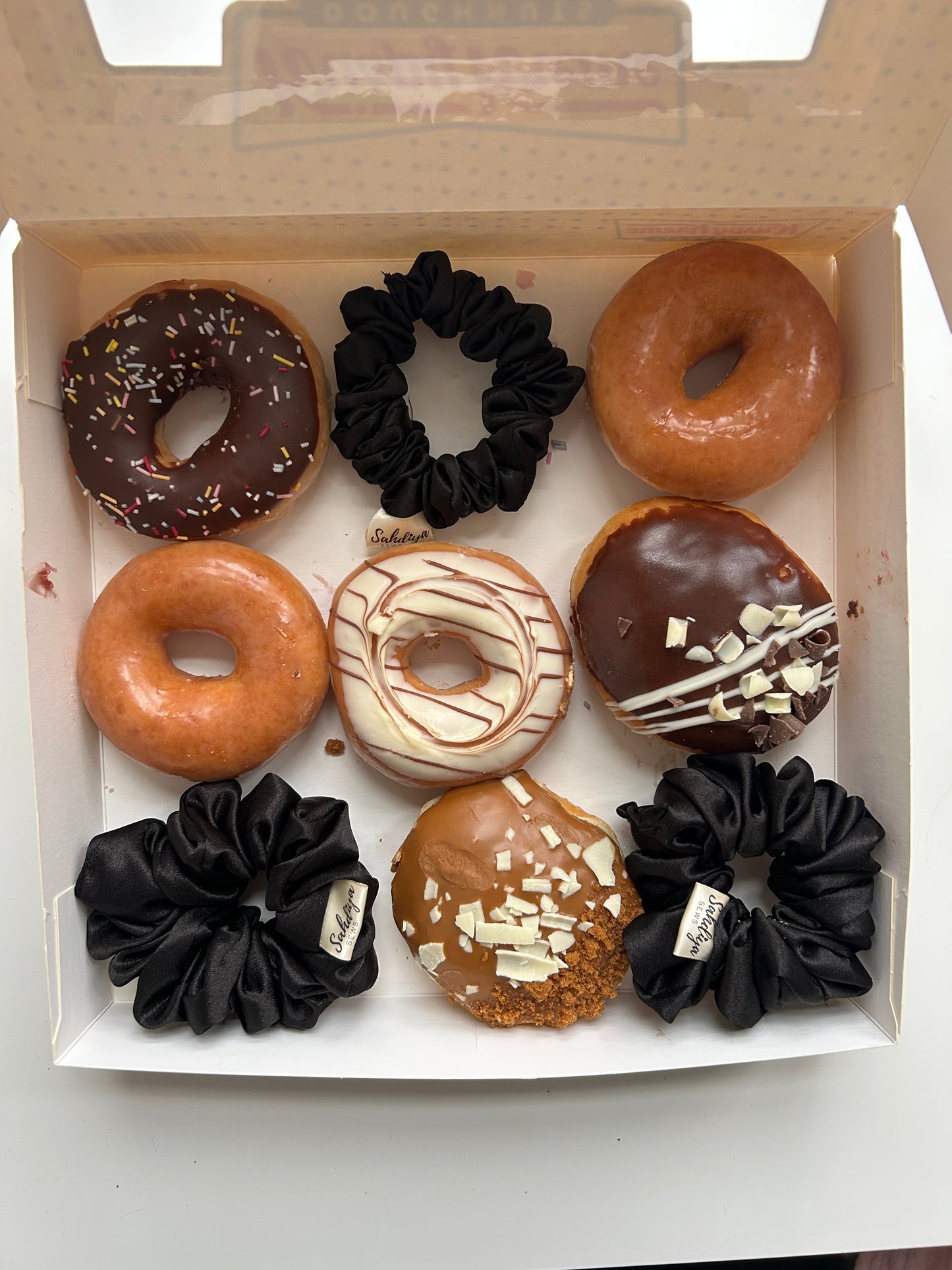 Black Satin Scrunchie