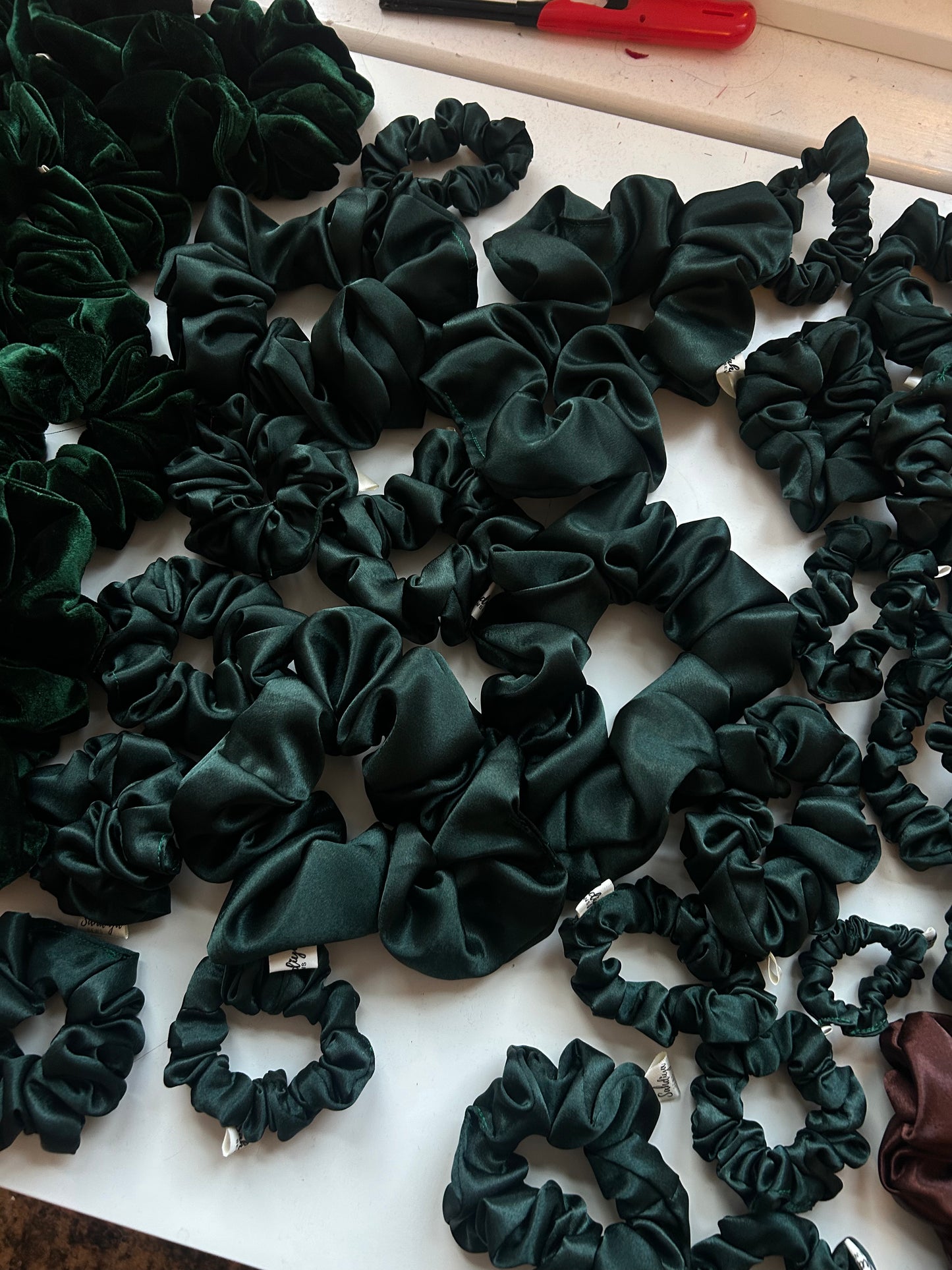 Satin scrunchies