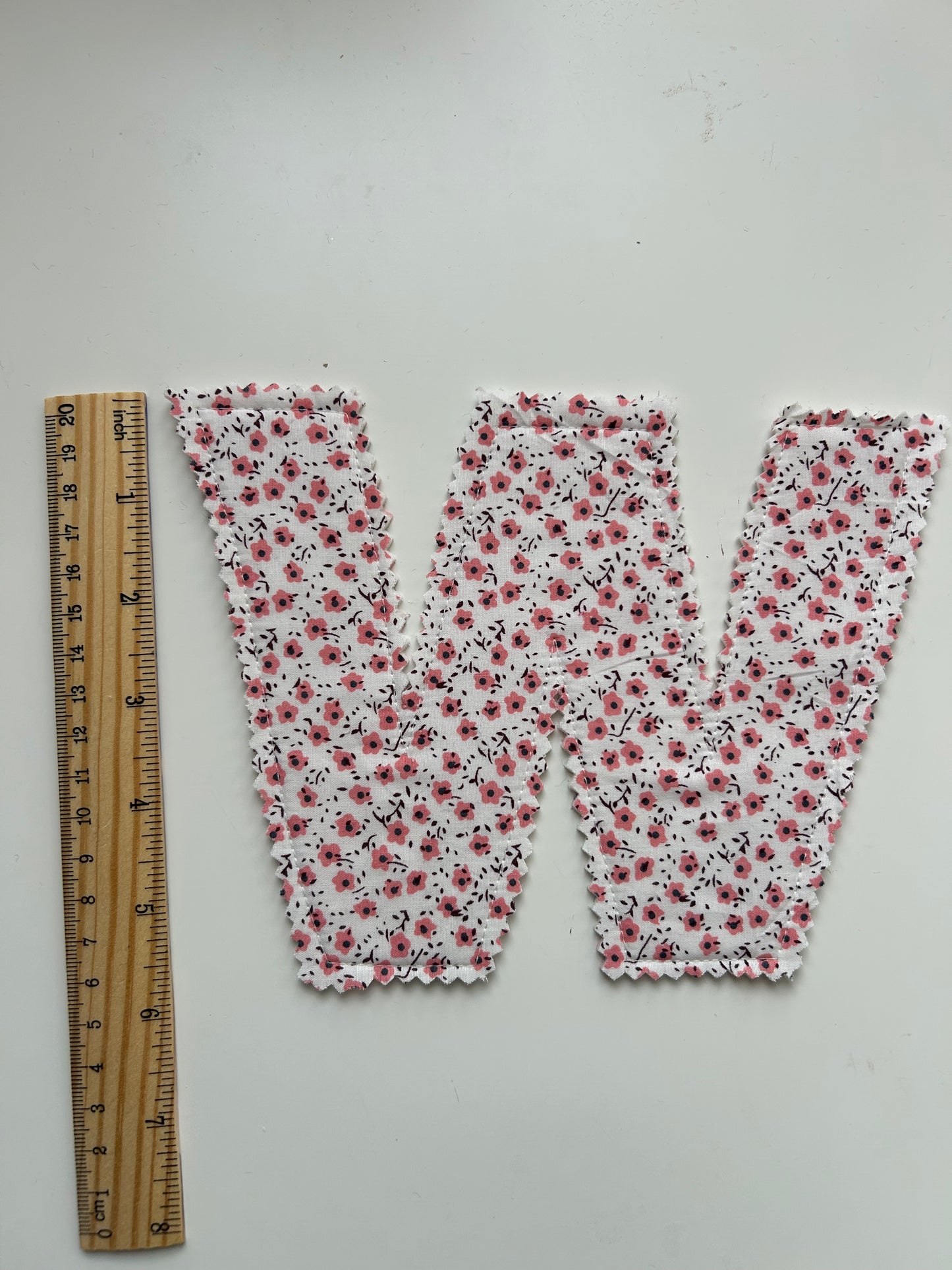 Custom fabric letter name banner