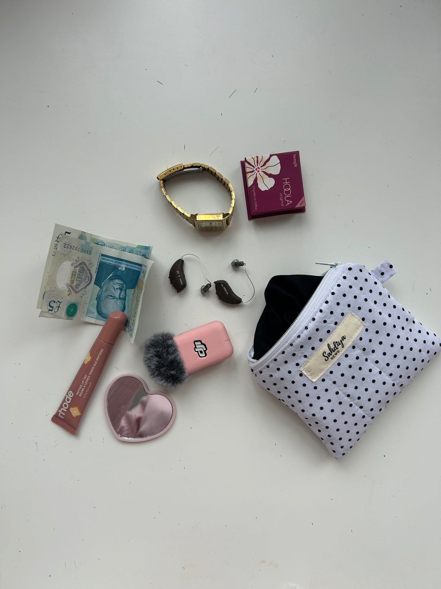 Quilted Mini Coin Purse | Handmade Padded Pouch with Lining