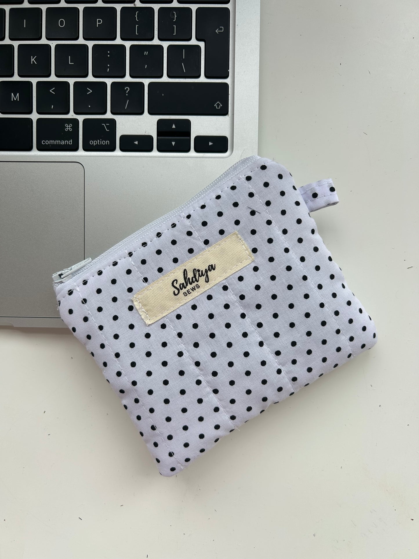 Quilted Mini Coin Purse | Handmade Padded Pouch with Lining