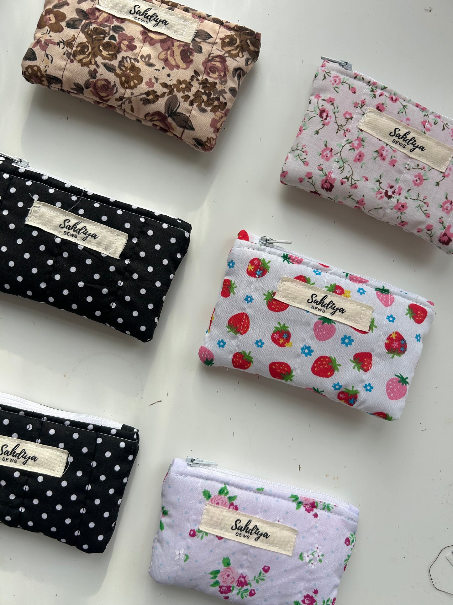 Handmade Quilted Mini Purse | Soft & Compact | Perfect for Coins, Cards & Lip Balm