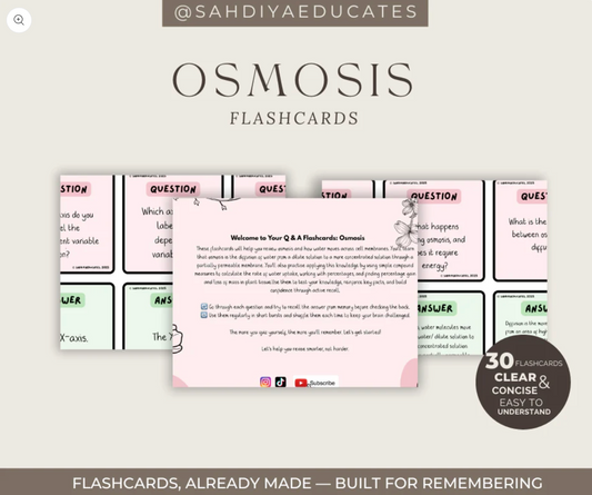 Movement of substances - AQA GCSE Combined Science: Trilogy (8464) Osmosis & Diffusion